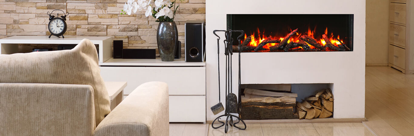 outdoor electric fireplaces
